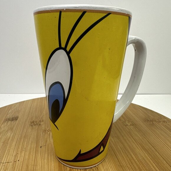 Looney Tunes Marketed By Gibson 1998 Tweety Bird Coffee Mug Tea Cup 16oz - Picture 3 of 7